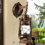 Rustic Wall-mounted Vintage Indoor Lantern Sconce
