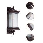 Large Seeded Glass Wall Lanterns for Porches