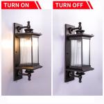 Large Seeded Glass Wall Lanterns for Porches