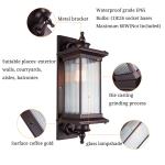 Large Seeded Glass Wall Lanterns for Porches