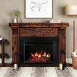 Set of 2 Black Metal Lanterns for Home Decor