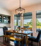 Black Open Frame 4-Light Lantern Pendant