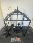 Black Open Frame 4-Light Lantern Pendant