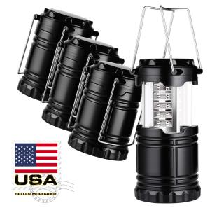 Set of 4 Collapsible LED Lanterns for Camping