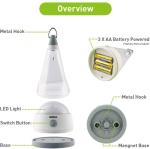 Glolux 4-in-1 LED Camping Lantern with Magnet