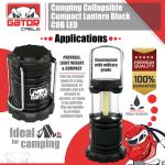 Portable Bright LED Hurricane Lantern - Collapsible