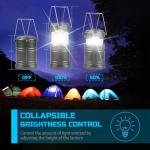 Lichamp Battery-Powered LED Lanterns - 4 Pack
