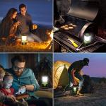 Battery-Powered LED Camping Lantern with 4 Modes