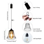 YIKEGE LICHT Boho Indoor Lantern with Remote