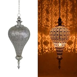 Extra Large Antique Silver Moroccan Lantern 27" H