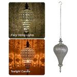 Extra Large Antique Silver Moroccan Lantern 27" H