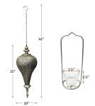 Extra Large Antique Silver Moroccan Lantern 27" H