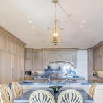 Distressed White 4-Light French Country Lantern