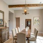 Distressed White 4-Light French Country Lantern