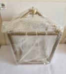 Gold 4-Light Lantern Chandelier Pendant Fixture