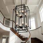 31'' Pendant 8 Light Farmhouse Lantern Chandelier