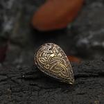 3-Pack Viking Dragon Shield HairTube Beads