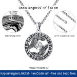 Viking Raven Necklace - Norse Pagan Jewelry