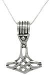 Thor's Hammer Viking Celtic Pendant Necklace 18