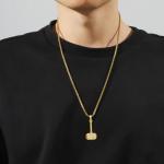 Gold Plated Thor's Hammer Necklace for Ashes