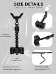 Viking Thor Mjolnir Pendant Necklace for Men