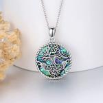 Valknut Tree of Life Sterling Silver Necklace