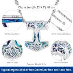 Mjolnir Thor's Hammer Necklace - Viking Silver Pendant