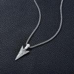 Sterling Silver Viking Arrowhead Necklace for Men