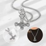 Norse Mjolnir Thor's Hammer Pendant Necklace