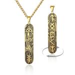 VASSAGO Viking Pendant Necklace with Norse Runes