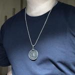 Viking Valknut Yggdrasil Wolf Pendant Necklace