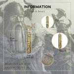 VASSAGO Viking Pendant Necklace with Norse Runes