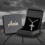 Celtic Cross Necklace with Valknut and Runes