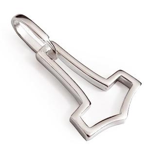 Thors Hammer Mjolnir Necklace in Sterling Silver