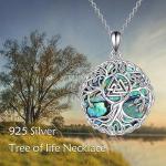 Viking Tree of Life Necklace with Valknut Pendant