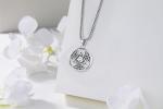 Valknut Pendant Necklace in Sterling Silver