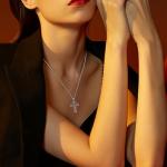 Sterling Silver Viking Celtic Cross Necklace