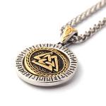 Odin Valknut Pendant Necklace for Viking Fans