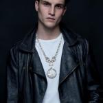 Viking Wolf Head Necklace with Valknut Pendant