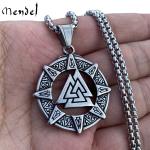 Viking Norse Valknut Pendant Necklace for Men