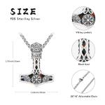 Viking Thor Hammer Necklace with Black Opal