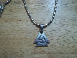 Valknut Viking Norse Stainless Steel Necklace