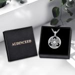 Valknut Pendant Necklace in Sterling Silver