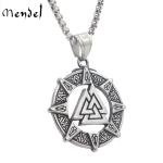 Viking Norse Valknut Pendant Necklace for Men