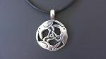 Odin's Ravens Pewter Pendant Necklace - Viking Style