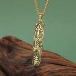 VASSAGO Viking Pendant Necklace with Norse Runes