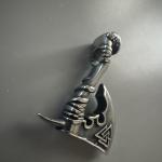 Viking Valknut Axe Pendant Necklace for Men