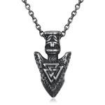 Viking Valknut Pendant Necklace in Stainless Steel
