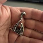 Viking Valknut Axe Pendant Necklace for Men