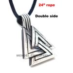 Norse Viking Valknut Pendant Necklace for Men